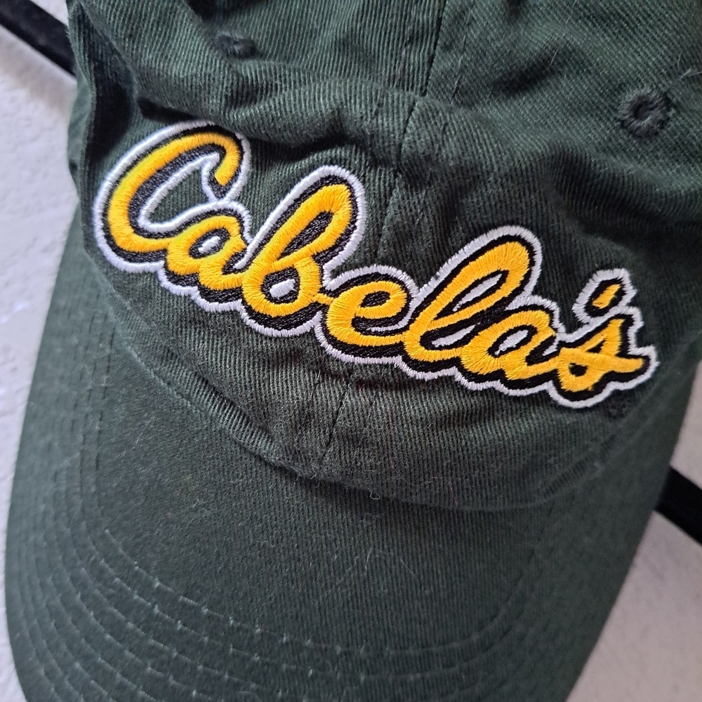 Cabela's Dark Green Hat with Yellow Logo - Picture 2 of 5